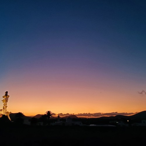 panorama tramonto nei pressi del Monumento del Campesino - C.Manrique