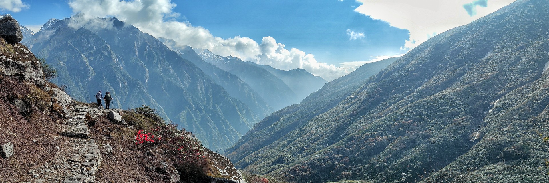 In vista della discesa nella Barum Valley dopo Dobate