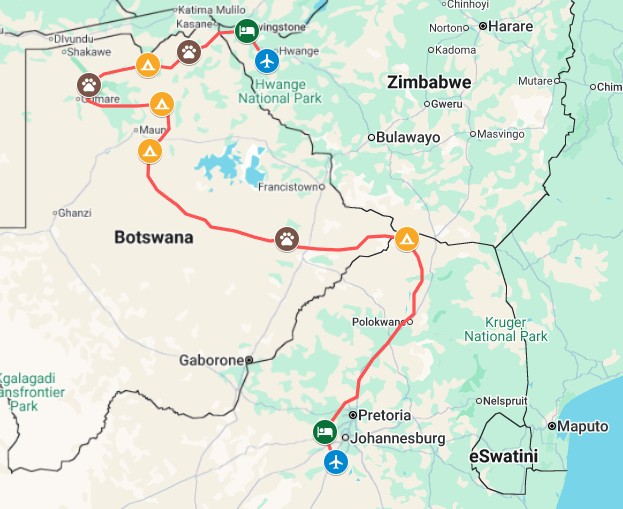 Avventura in Botswana e Zimbabwe 2026