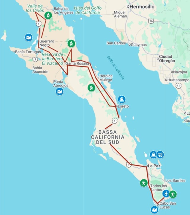 Baja California itinerario comfort